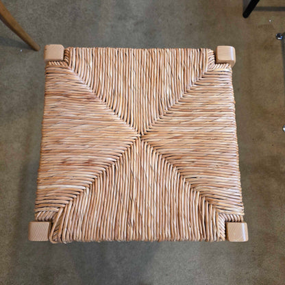 Maple Stool with Rush Seat C STOOLS
