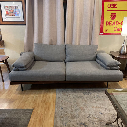 Kardiel Grey Fabric Armless Sofa U SOFAS