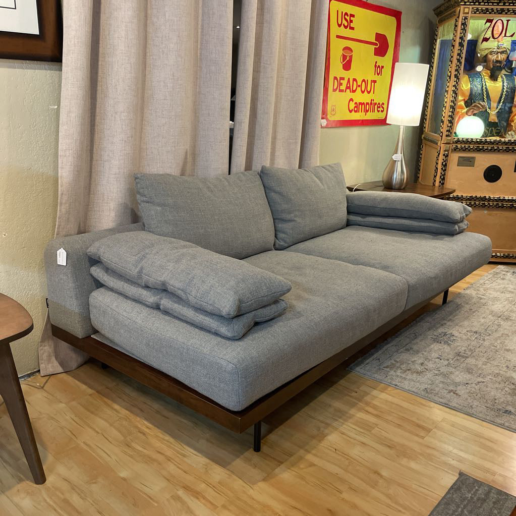 Kardiel Grey Fabric Armless Sofa U SOFAS