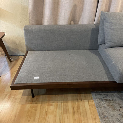 Kardiel Grey Fabric Armless Sofa U SOFAS