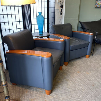 AGI INDUSTRIES Contemporary Grey Wood Arm Club Chair U ACCENT CHAIRS