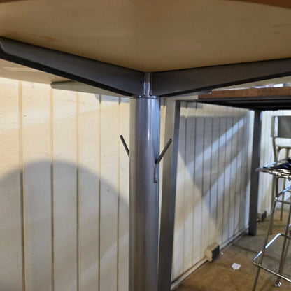 White Top Bar Height Table