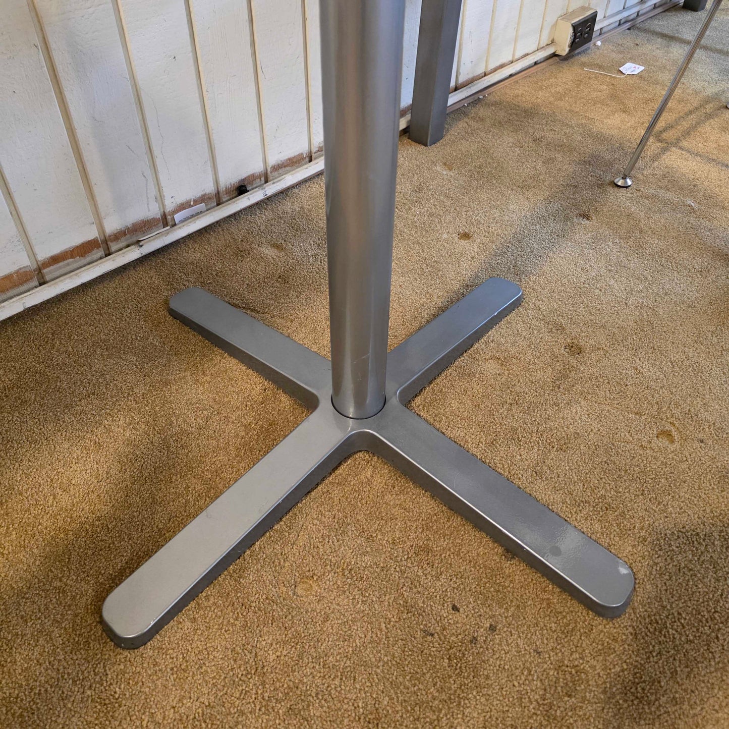 White Top Bar Height Table