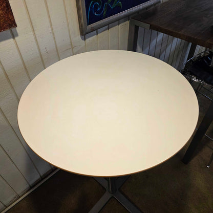 White Top Bar Height Table