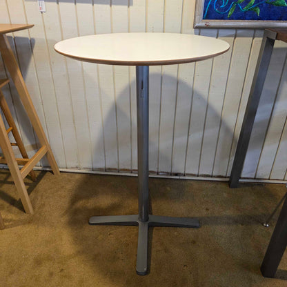 White Top Bar Height Table