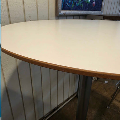 White Top Bar Height Table