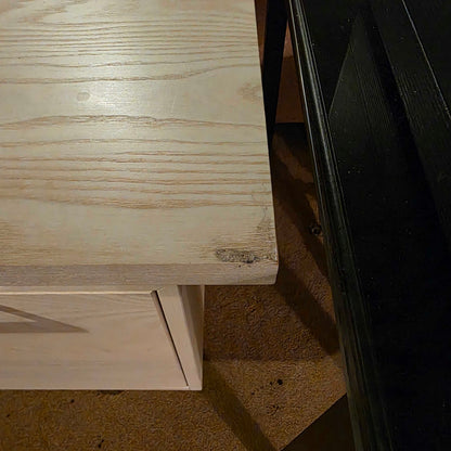 White Oak Sidelock Crate & Barrel Desk
