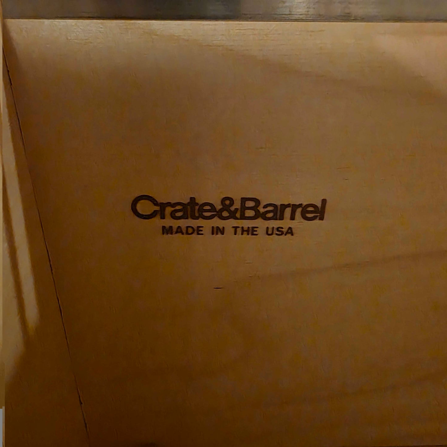 White Oak Sidelock Crate & Barrel Desk