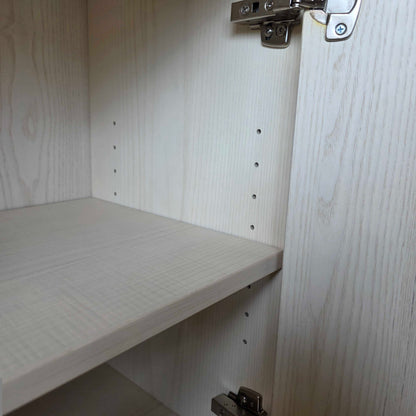 C&B White Oak Shelf With Doors