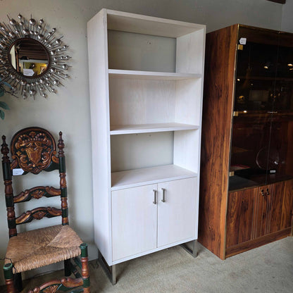 C&B White Oak Shelf With Doors