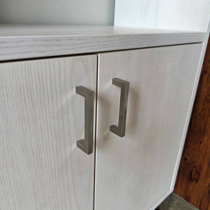 C&B White Oak Shelf With Doors