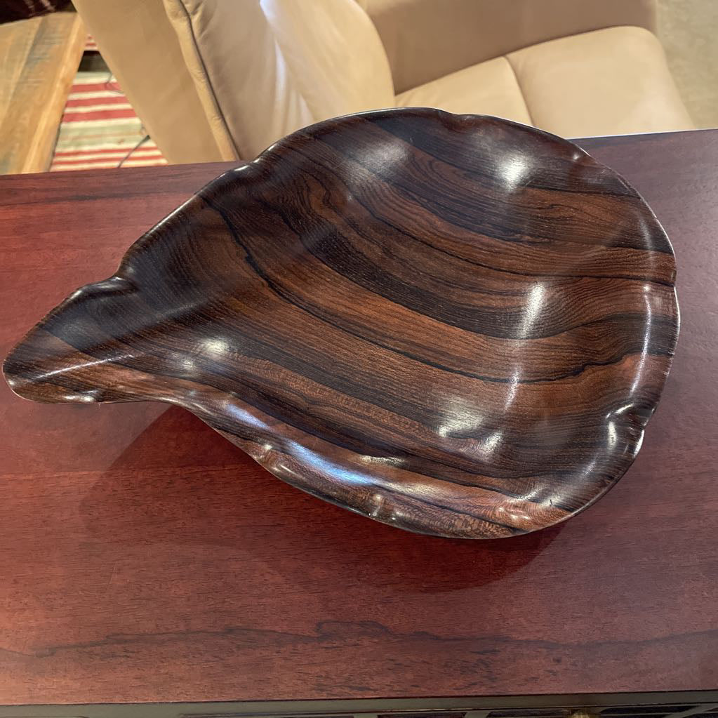 Dark Striped Wood Bowl SMALLS