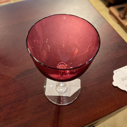 6/Pc SET Rose Colored Aperitif Glasses SMALLS