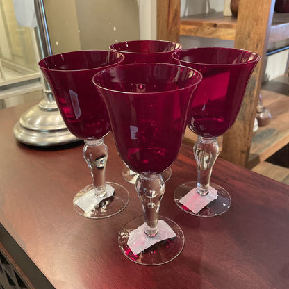 SET/4 Red Goblets