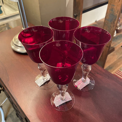 SET/4 Red Goblets