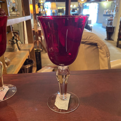 SET/4 Red Goblets