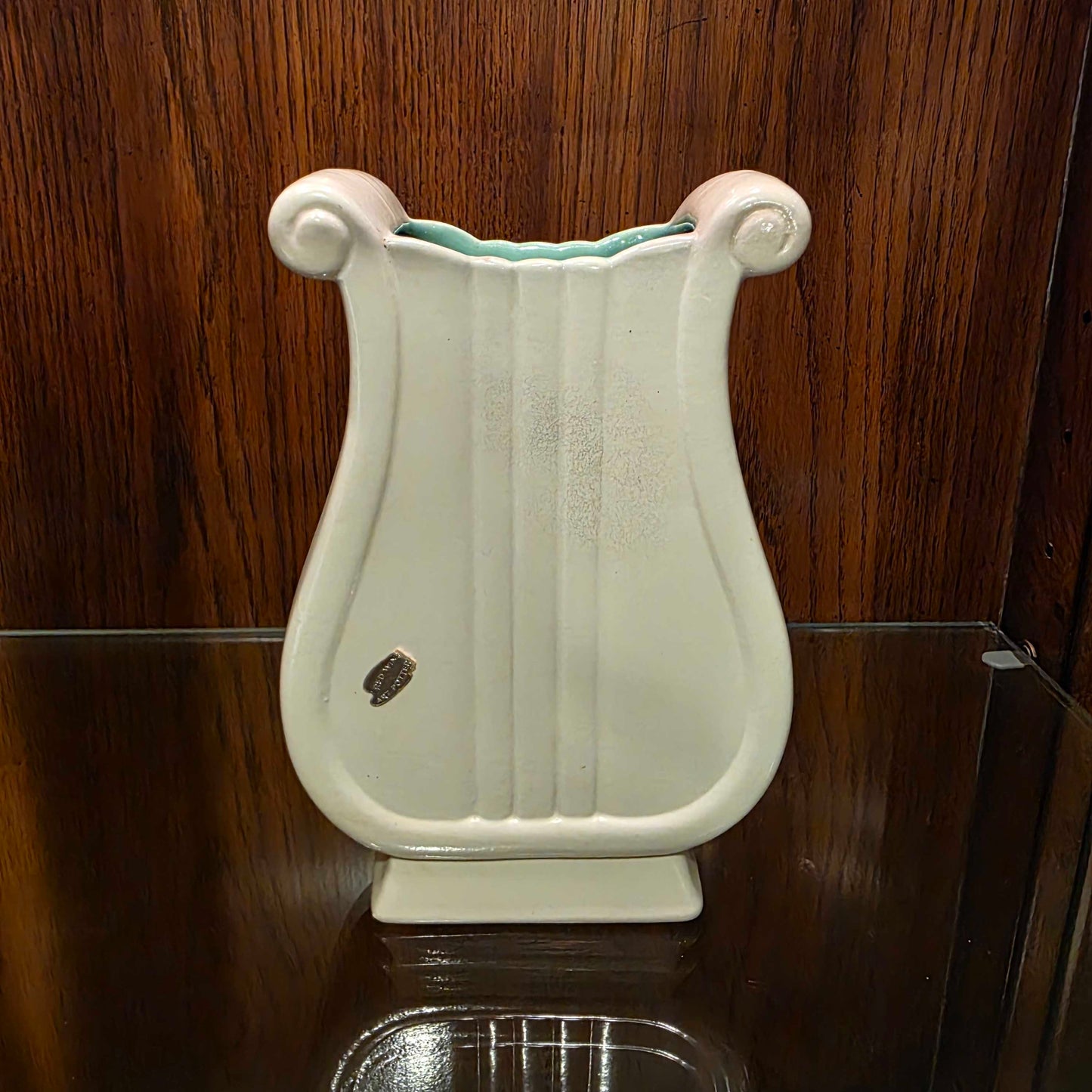 Vint. REDWING Lyre Vase