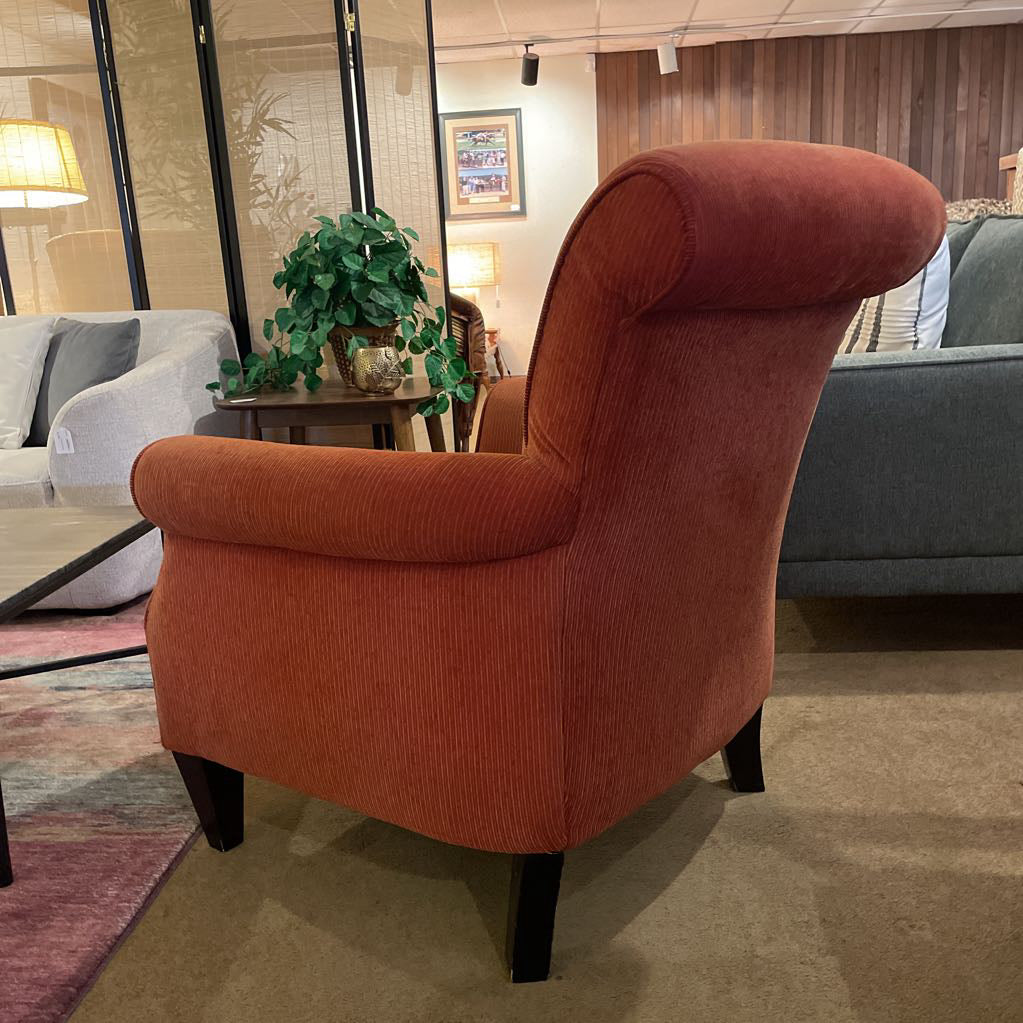 Tomato Bisque Rolled Arm Accent Chair U ACCENT CHAIRS