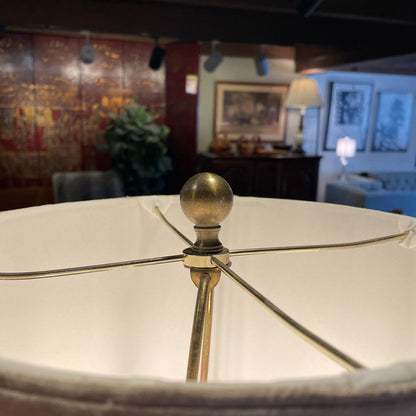 Vint. Heavy Brass Dragon Theme Lamp