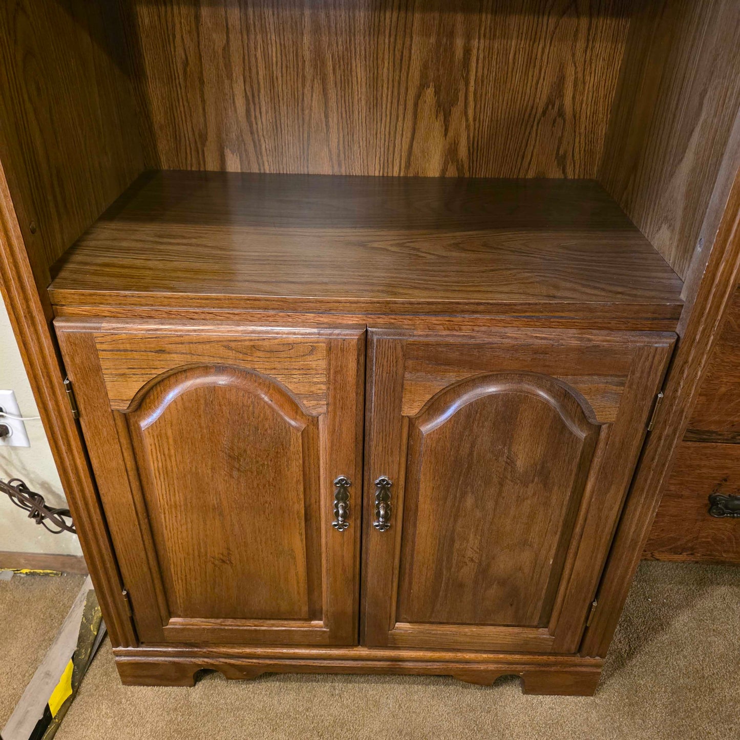 Maple Tall Cabinet w/Shelves