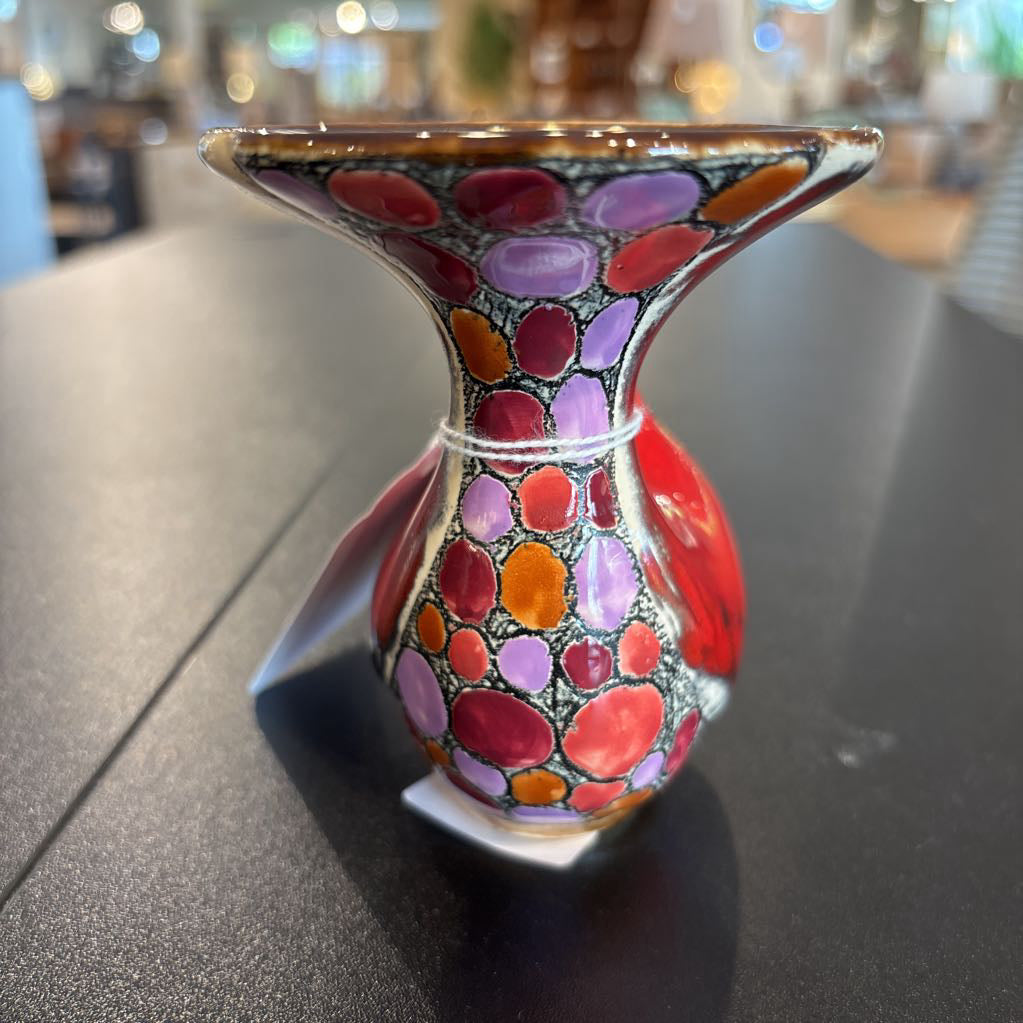Red Ceramic Bird Vase SMALLS
