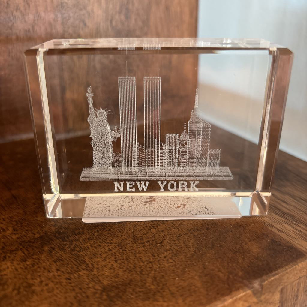 NYC Laser Printed Glass Block SMALLS