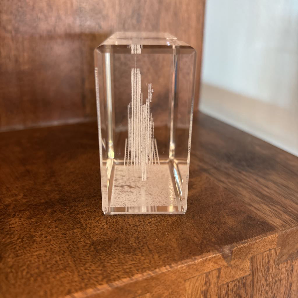 NYC Laser Printed Glass Block SMALLS