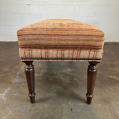 Retro Striped Ethan Allen Bench C ACCENT BENCHES
