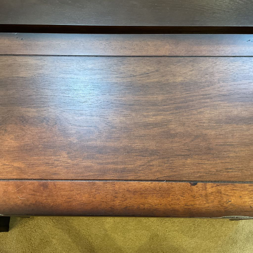 Dark Wood Low Open Bookshelf C BOOKSHELVES