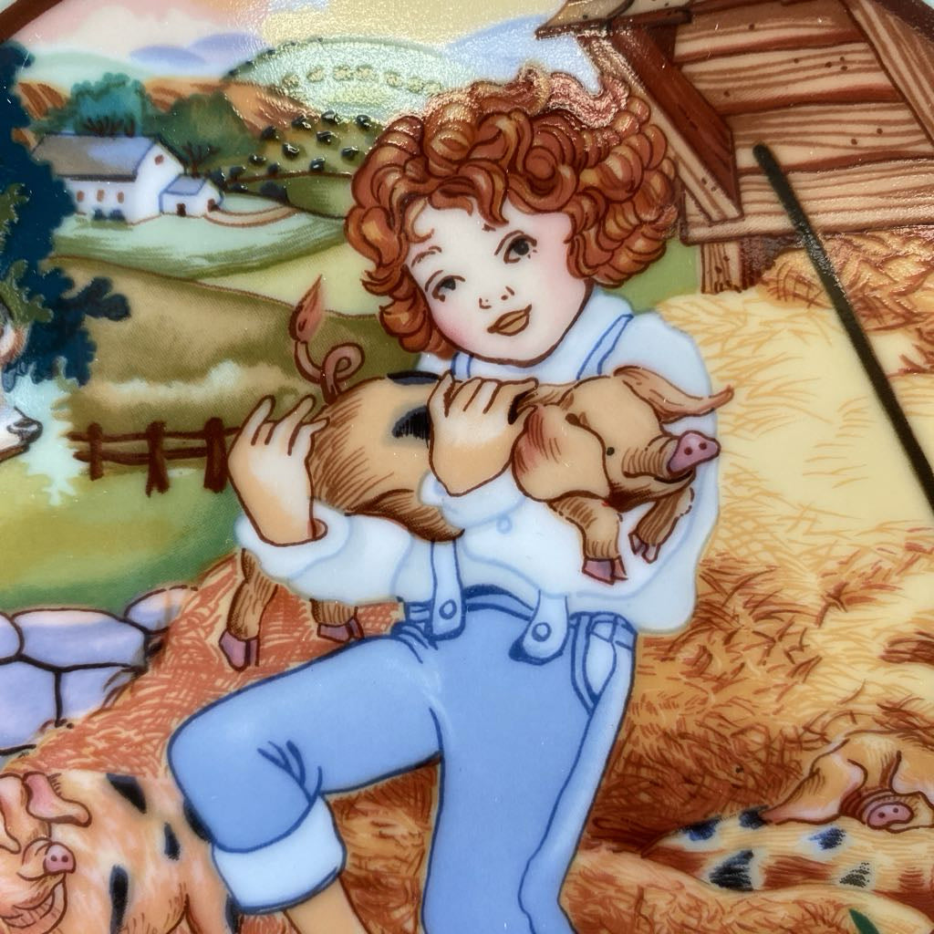The Piper's Son Stole a Pig Decorative Hanging Plate ART