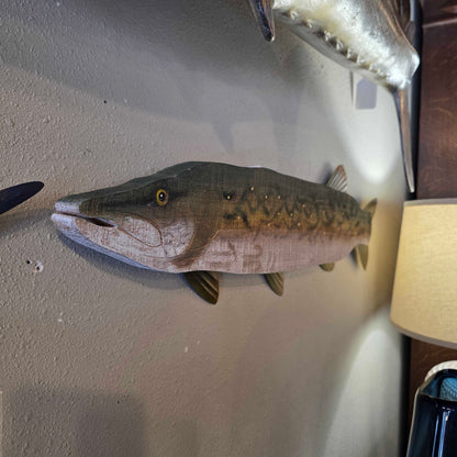 Carved Wood Pike SMALLS