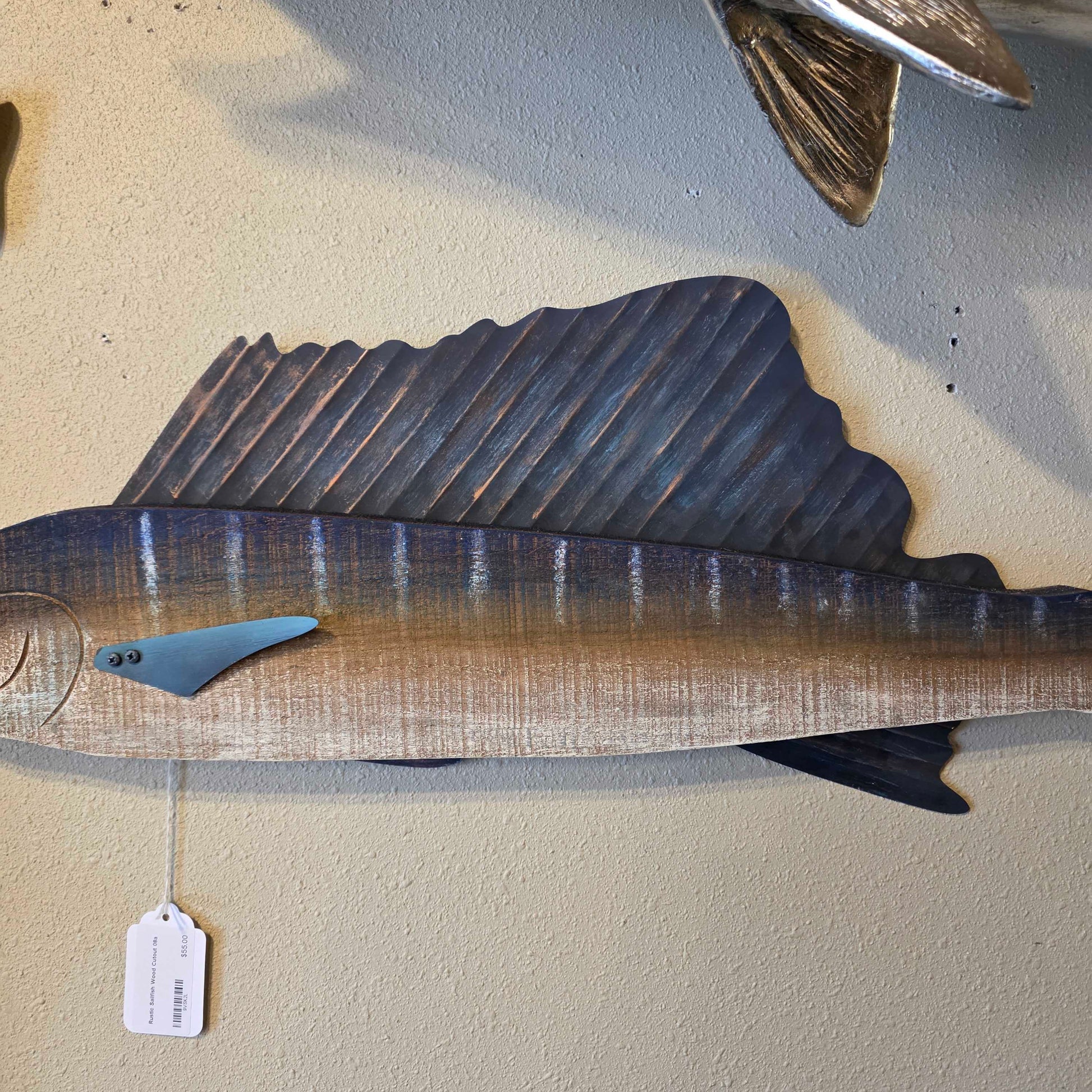 Rustic Sailfish Wood Cutout SMALLS