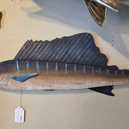 Rustic Sailfish Wood Cutout SMALLS