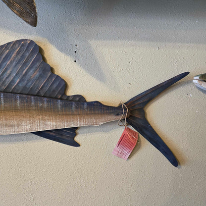 Rustic Sailfish Wood Cutout SMALLS