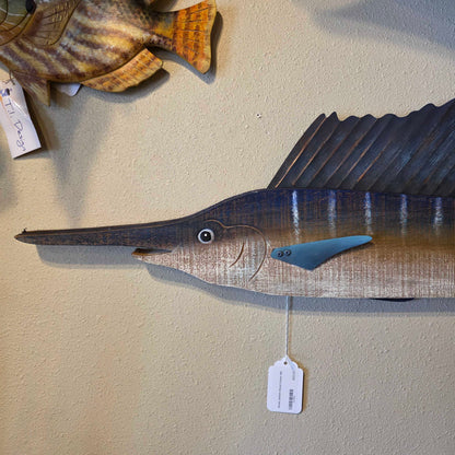 Rustic Sailfish Wood Cutout SMALLS