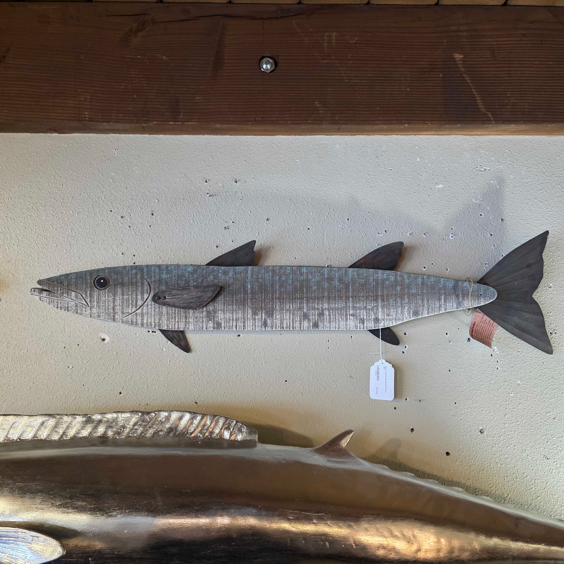 Rustic Barracuda Wood Cutout SMALLS