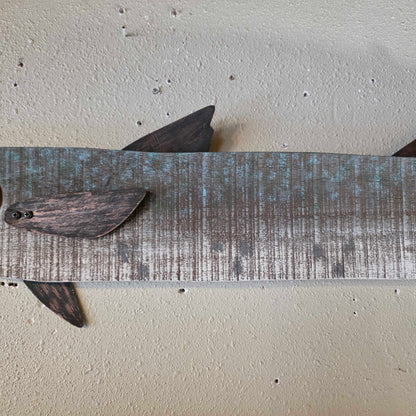 Rustic Barracuda Wood Cutout SMALLS