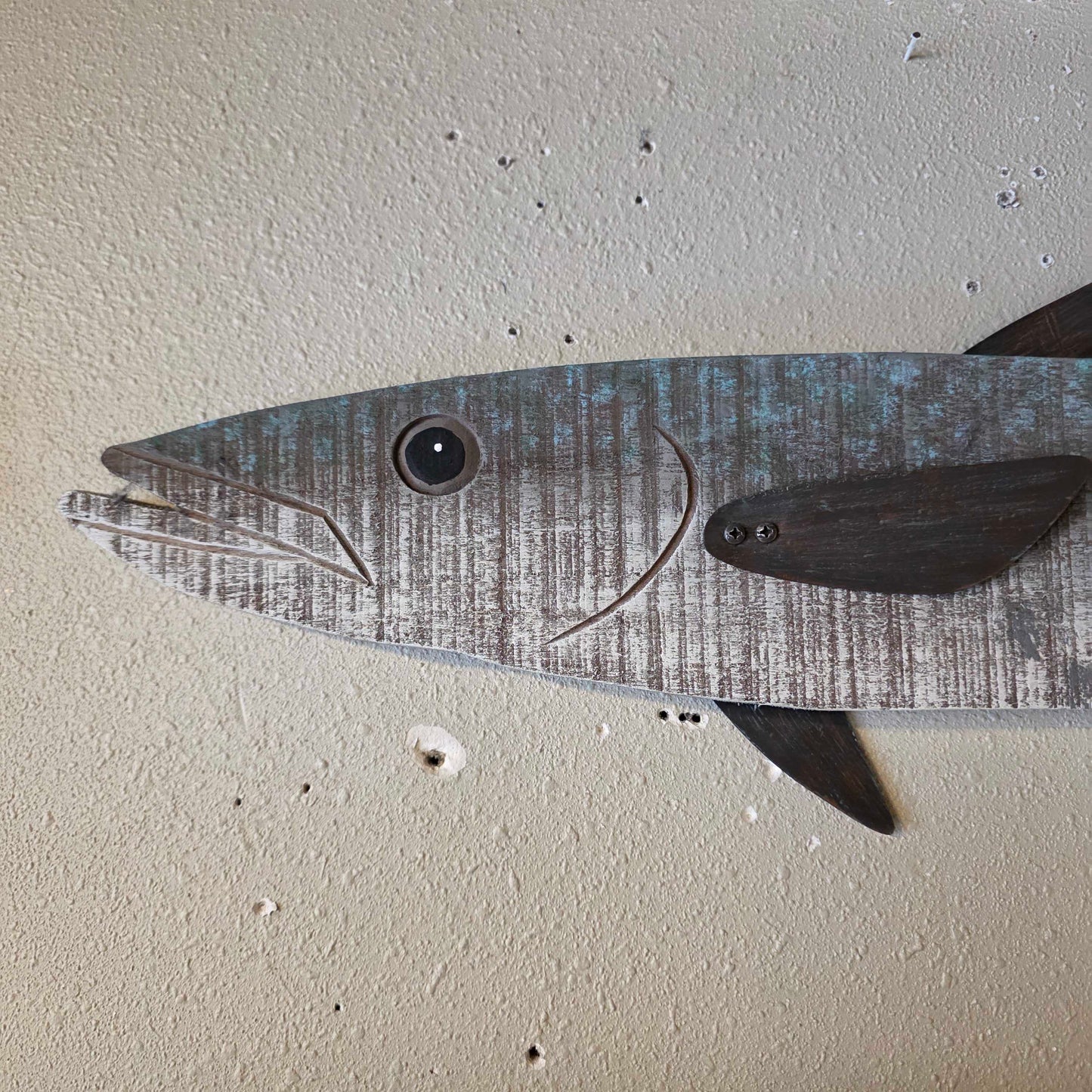Rustic Barracuda Wood Cutout SMALLS