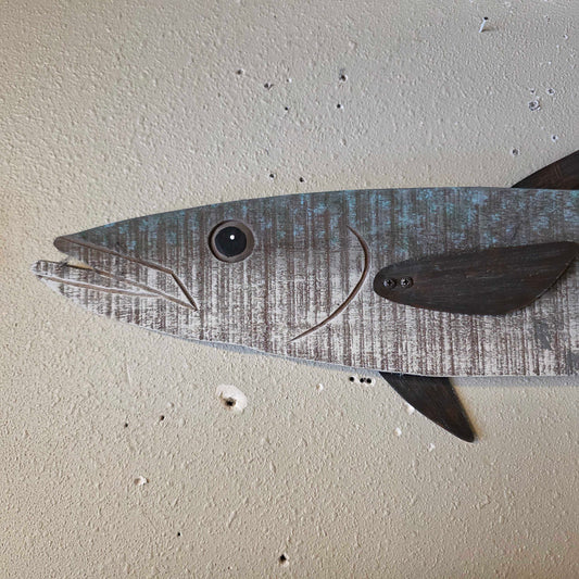 Rustic Barracuda Wood Cutout SMALLS