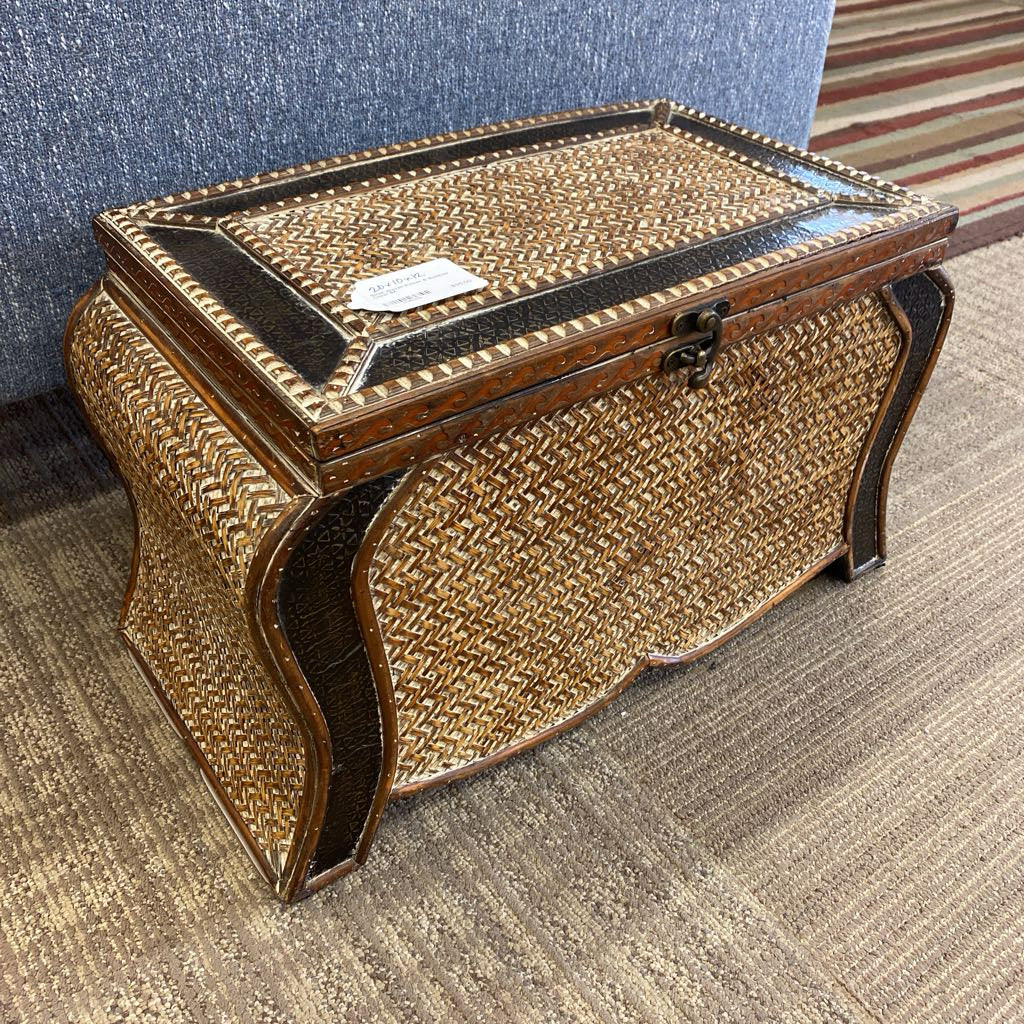 Small Woven Rattan & Bamboo Chest SMALLS