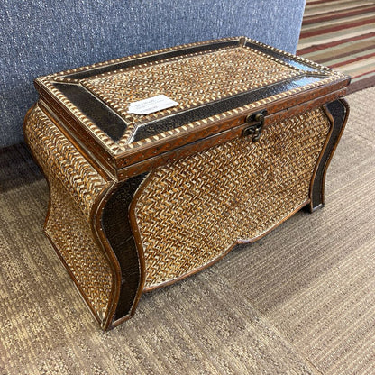Small Woven Rattan & Bamboo Chest SMALLS