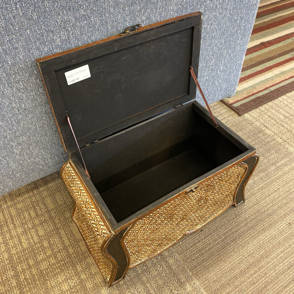 Small Woven Rattan & Bamboo Chest SMALLS