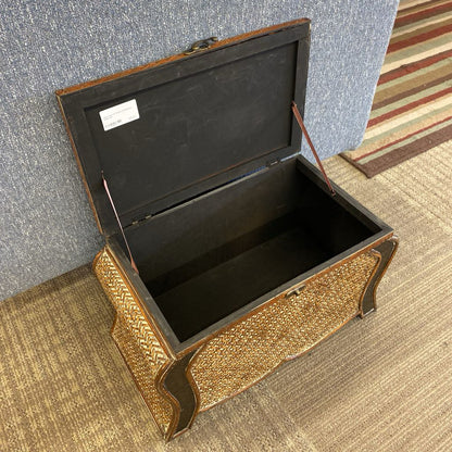 Small Woven Rattan & Bamboo Chest SMALLS