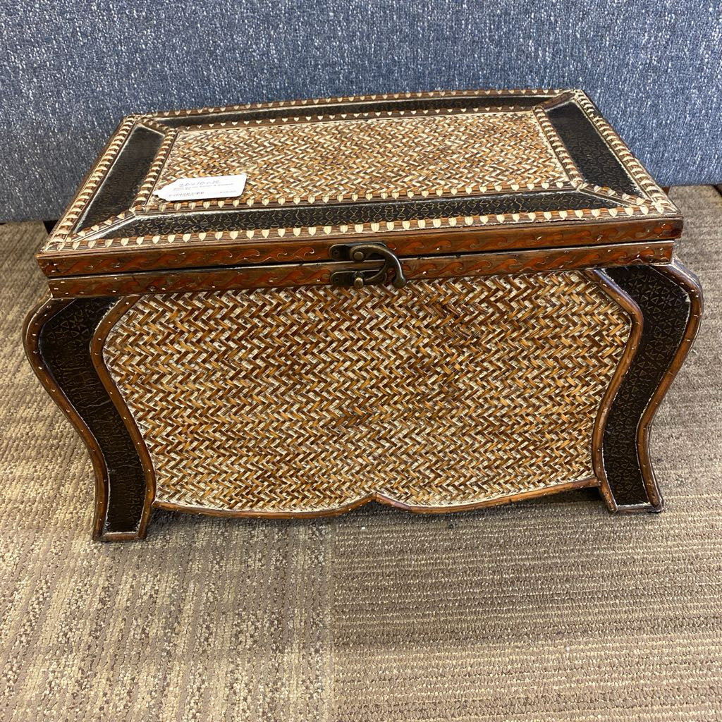 Small Woven Rattan & Bamboo Chest SMALLS