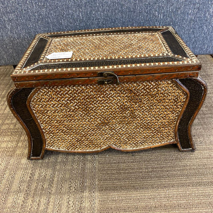 Small Woven Rattan & Bamboo Chest SMALLS