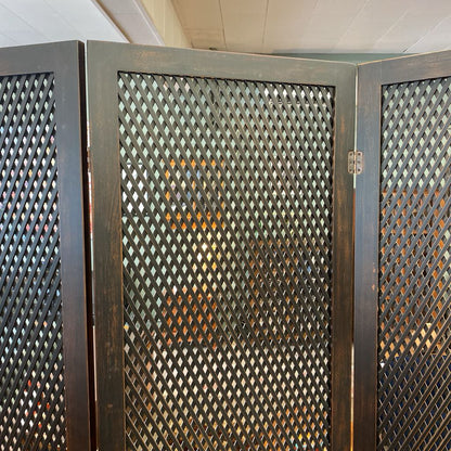 Tall Wooden Lattice 5 Panel Screen C SCREENS