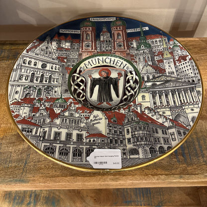 German Monk Wall Hanging Platter SMALLS