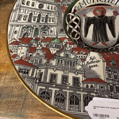German Monk Wall Hanging Platter SMALLS