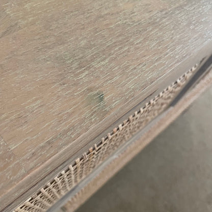 Rattan Front Drawer Lowboy Dresser
