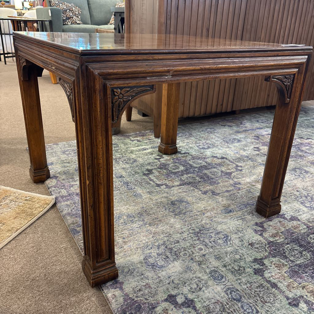 Henredon Solid Oak Square Side Table C SIDE TABLES